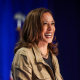 Image: Democratic Presidential Candidate Kamala Harris Campaigns In Douglas, Arizona