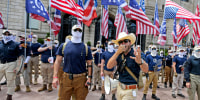 White supremacist march thru Boston.