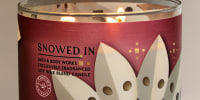 Bath and Body Works "Snowed In" candle 