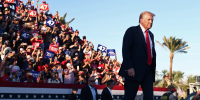 Donald Trump Holds A Campaign Event In Coachella, CA